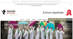 Desktop Screenshot of einhorn-apotheke-bockenem.com